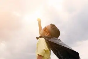 A superman-kid